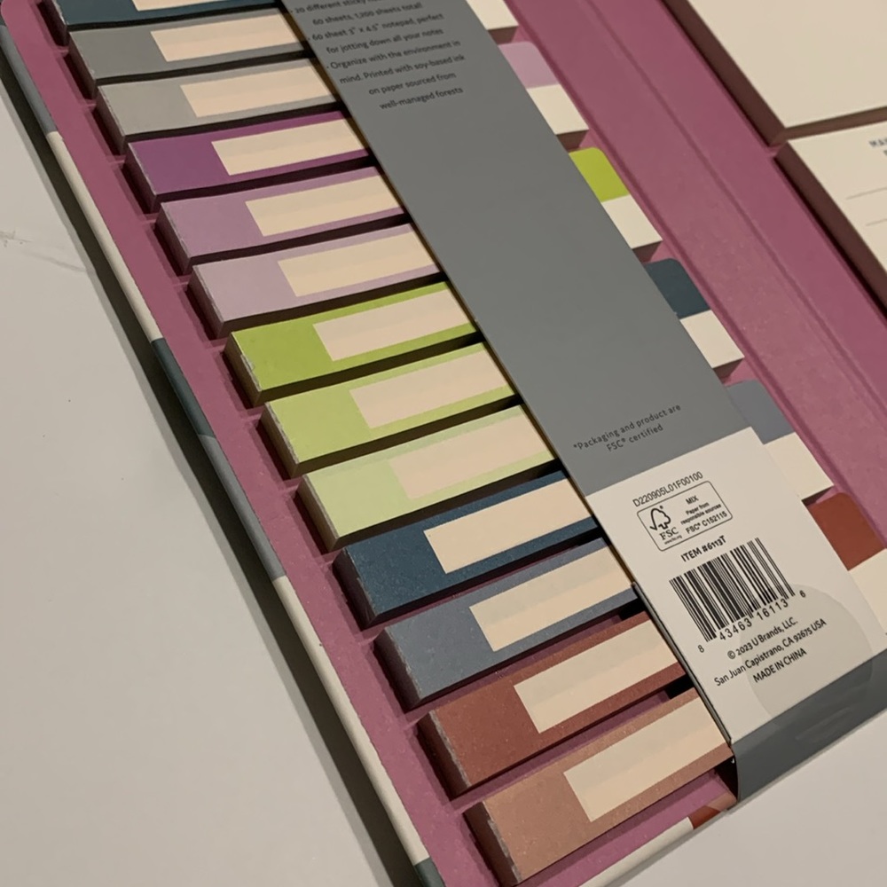 U Brands Geo Brights Collection Sticky Notes & Notepad Set - Picture 14 of 16